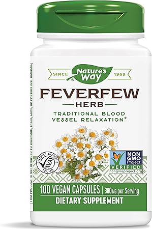 Amazon フィーバーフュー ナツシロギク 夏白菊 パルテノライド 100粒 海外直送品 ネイチャーズウェイ Nature S Way フィーバーフュー