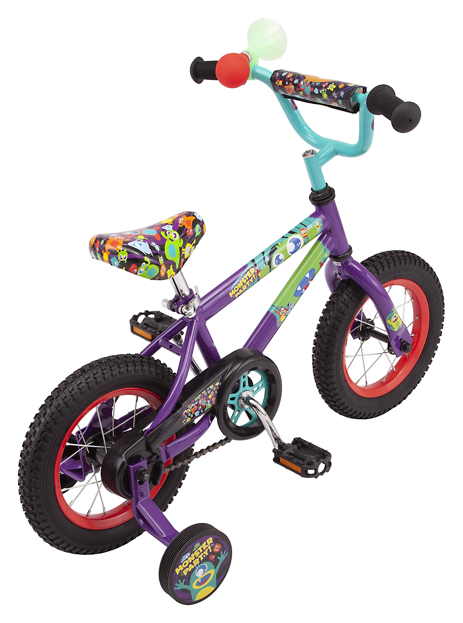 Character Kids Bike for Boys & Girls Ages 3-7 Year Old, 12 or 16-Inch Wheels Option, Steel Frame, Coaster Brakes, Adjustable & Quick Release Seat, Training Wheels Included, Great for Beginners