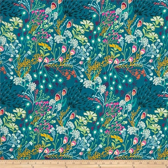 Art Gallery Fabrics Art Gallery Meadow Bold Rayon Challis Fabric, 1