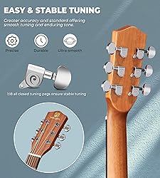 Vangoa Acoustic Guitar Beginners Set, 41 In Full