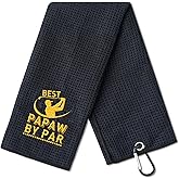 CybGene Papaw Golf Towel, Papaw Golf Gifts on Father‘s Day, 15.8 x 23.6 inches Microfiber Golf Towel for Golf Bags