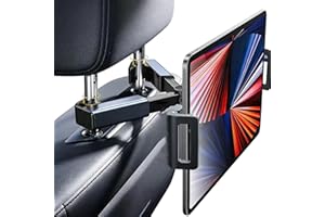 meiguihai Tablet Holder for Car Headrest,360° Rotation Universal Car Tablet Mount for Backseat,Road Trip Essentials,Fire HD, 