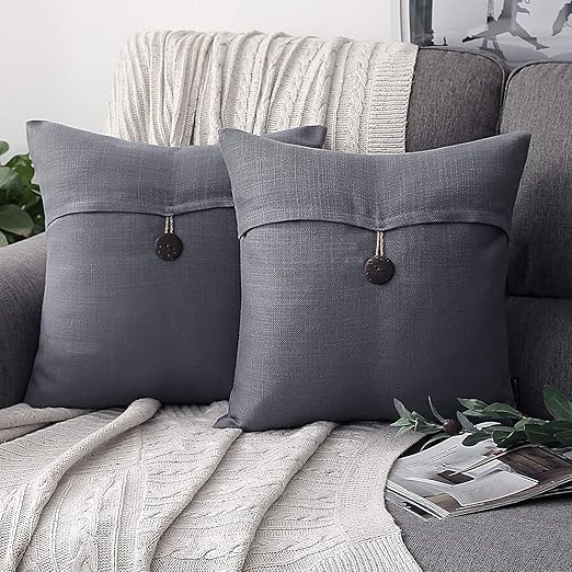Amazon Com Phantoscope Pack Of 2 Farmhouse Throw Pillow Covers