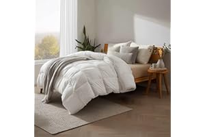 Bamboo Bay All Season King Size Comforter, 100% Viscose Made from Bamboo, Soft Quilted Down Alternative Duvet Insert with Corner Tabs, Breathable Cooling Bedding, 94 x 104 Inch