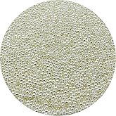 YUEXIGO 4000pcs Pearl Beads for Crafts 3mm Resin Pearl for Jewelry Making Round Bulk Pearls Beads with Hole for Sewing Crafts Decoration Necklaces Bracelets Earrings Making(Cream)
