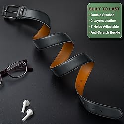 KEMISANT Men Belt-Genuine Leather Belt for Men