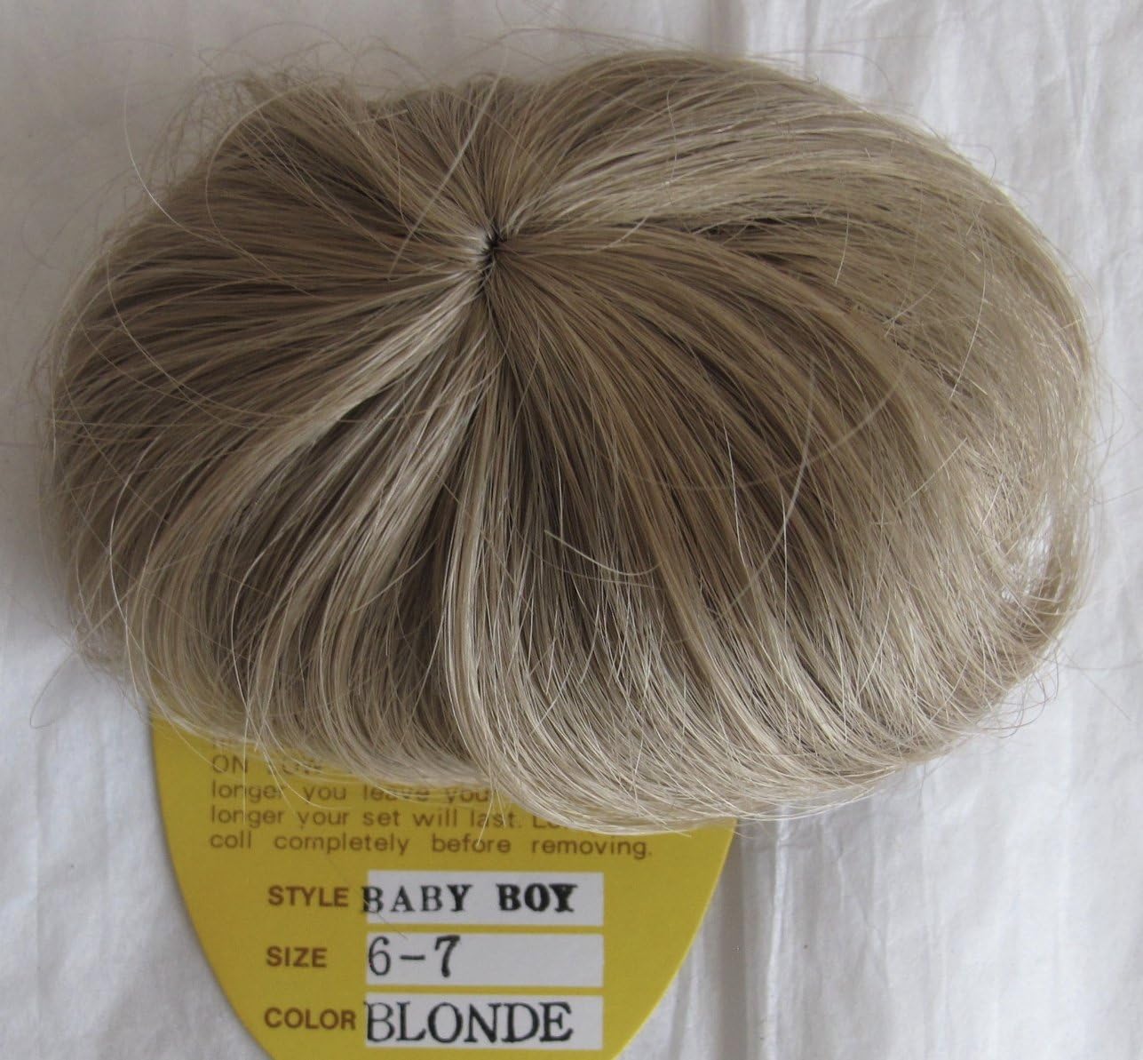 Amazon Com Kemper Craft Doll Hair Wig Style Baby Boy Fits Size 6