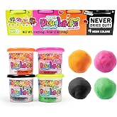 Scentos Doughrrific Scented 4in1 Modelling Dough, 4 neon Colors, 3 oz Cans | Fun Arts and Crafts Time, Back to School Gifts, Prizes, &amp; Party Favors, Preschool Toys for Kids, Age3+