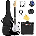 Master Play 39 Inch Electric Guitar,For Kids/beginner With Complete Starter Kit, 20 Watt Amp, 6 Extra String, Picks, Gig Bag, Shoulder Strap, Digital tuner, Cable, Wash Cloth