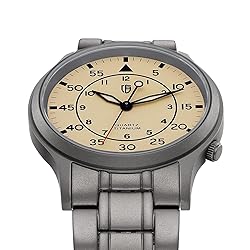 BERNY Men's Titanium Watch Japanese Sweep Second