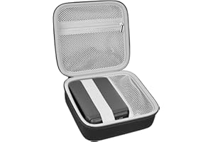 GRAPSA Case Compatible with GL-BE3600/SFT1200/ MT3000/ AXT1800/ MT1300/ A1300 for Glinet Travel Router for Hotel WiFi, Portable Router Storage Holder for Gl.inet Slate 7 Router Accessories(Box Only) - Black