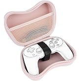 Linkidea Travel Controller Case Compatible with 8BitDo Pro 2, Ultimate Bluetooth, Protective Hard Shell Storage Bag (Pink)