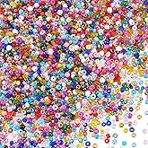 PH PandaHall 2000pcs Multicolor Glass Round Loose Beads, 22.5mm, 1mm Hole, DIY Earring Bracelet Necklace Pendant Jewelry Making