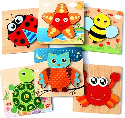 wooden animal jigsaw puzzles