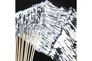 SHQDD 28 PCS Wedding Wands, Silver Wedding Light Sticks for Send Offs and Exits, Party Favors