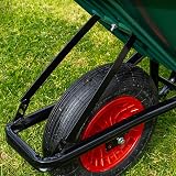 Home Master Heavy Duty Garden Wheelbarrow 90L 150kg Load Pneumatic Wheel view 3