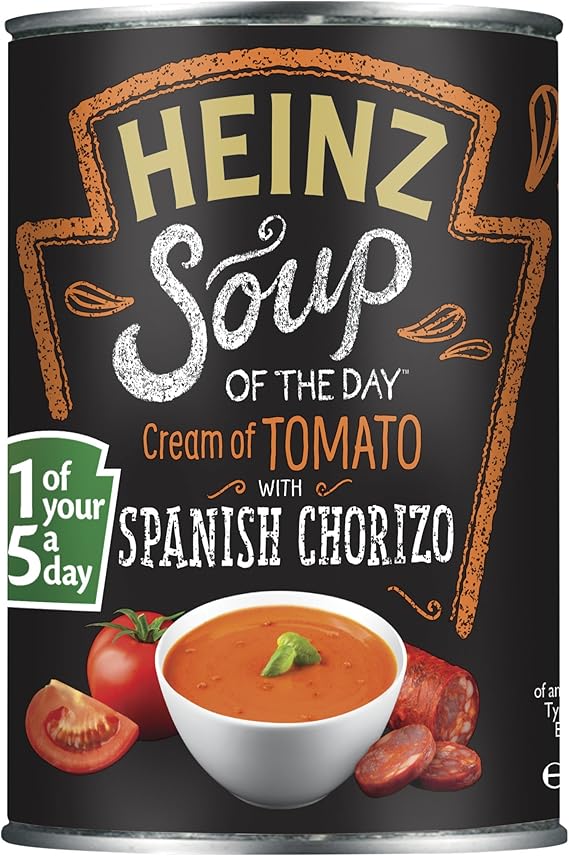 Heinz Cream of Tomato Soup with Spanish Chorizo, 400 g Amazon.co.uk
