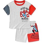Marvel Spider-Man Boys Short Sleeve T-Shirt and Shorts Set for Big Kids