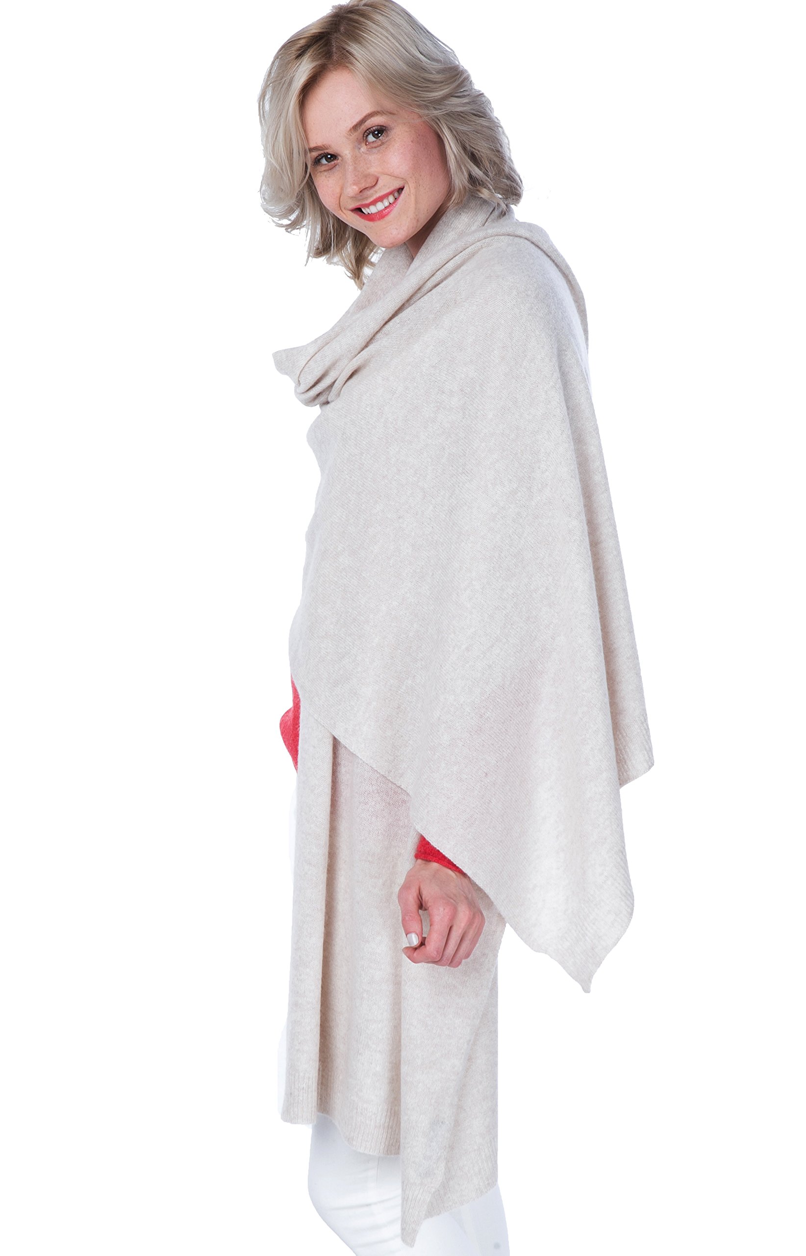 100% Pure Cashmere Wrap Shawl Extra Large Scarf - by cashmere 4 U 100% Pure Cashmere Wrap Shawl Extra Large Scarf - by cashmere 4 U