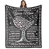 Tjovuzn Memorial Gifts for Loss of Mom, Bereavement Gifts Blanket 60"x50", Loss of a Mother Sympathy Gifts, Mom Memorial Gift, Condolences Gift, In Memory of Loved One Gifts, Remembrance Gift for Loss