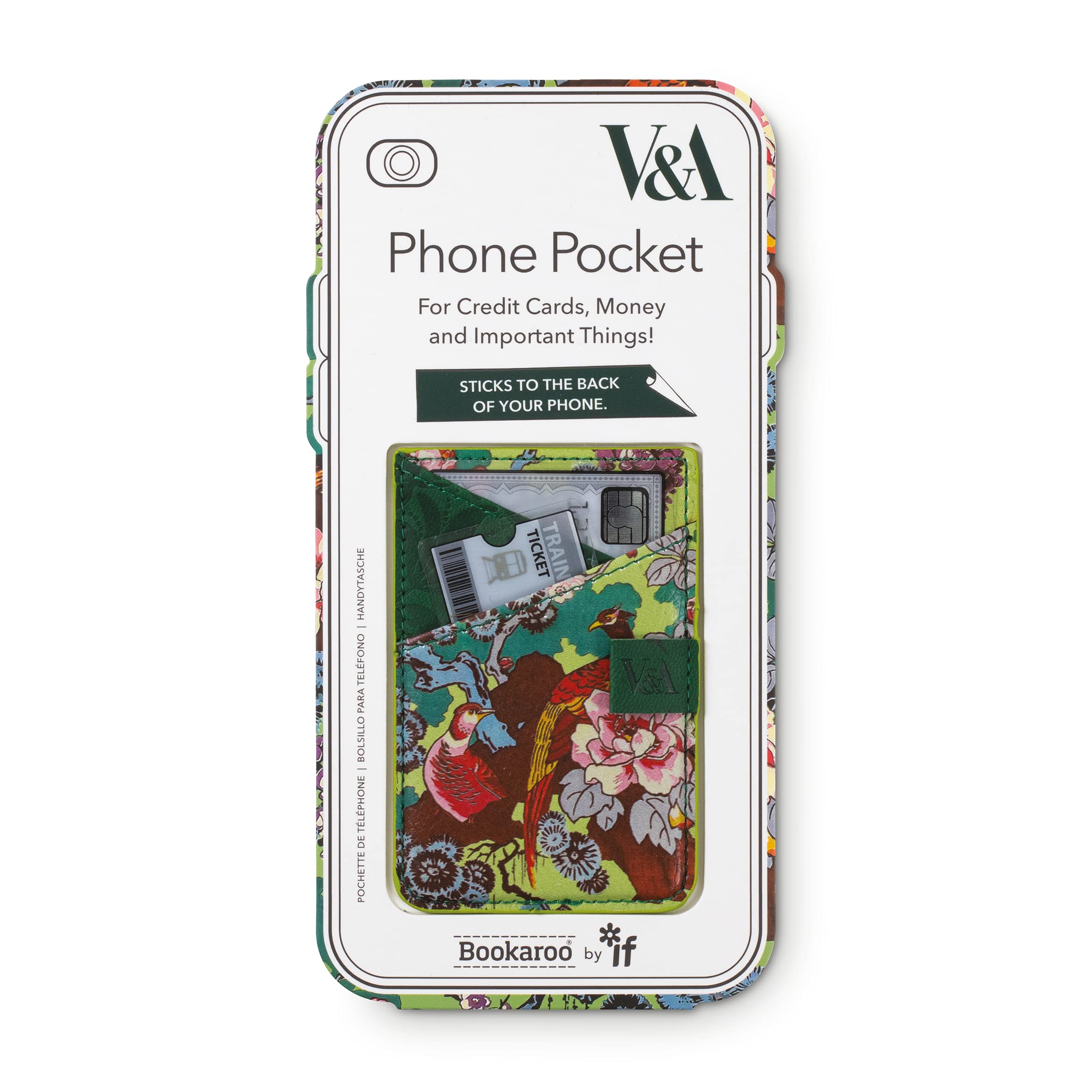 IF V & A Bookaroo Phone Pocket Sundour Pheasant