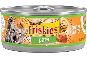 Purina Friskies Wet Cat Food Pate, Poultry Platter - (Pack of 24) 5.5 oz. Cans
