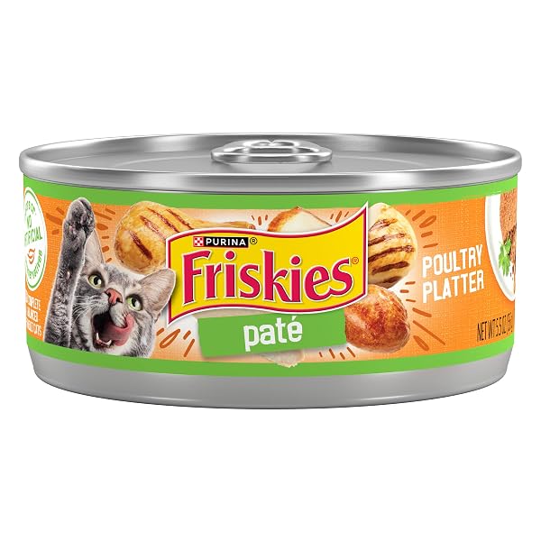 PURINA FRISKIES WET CAT FOOD PATE, POULTRY PLATTER...