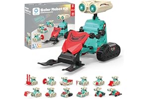 Sillbird Solar Robot Building Kit STEM Gift for Boys Aged 8-14, 21 in 1 DIY Science Educational Sets for Kids Teens Birthday,