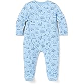 Janie and Jack baby-boys Baby Woodland Toile Wrap Footed One-piece