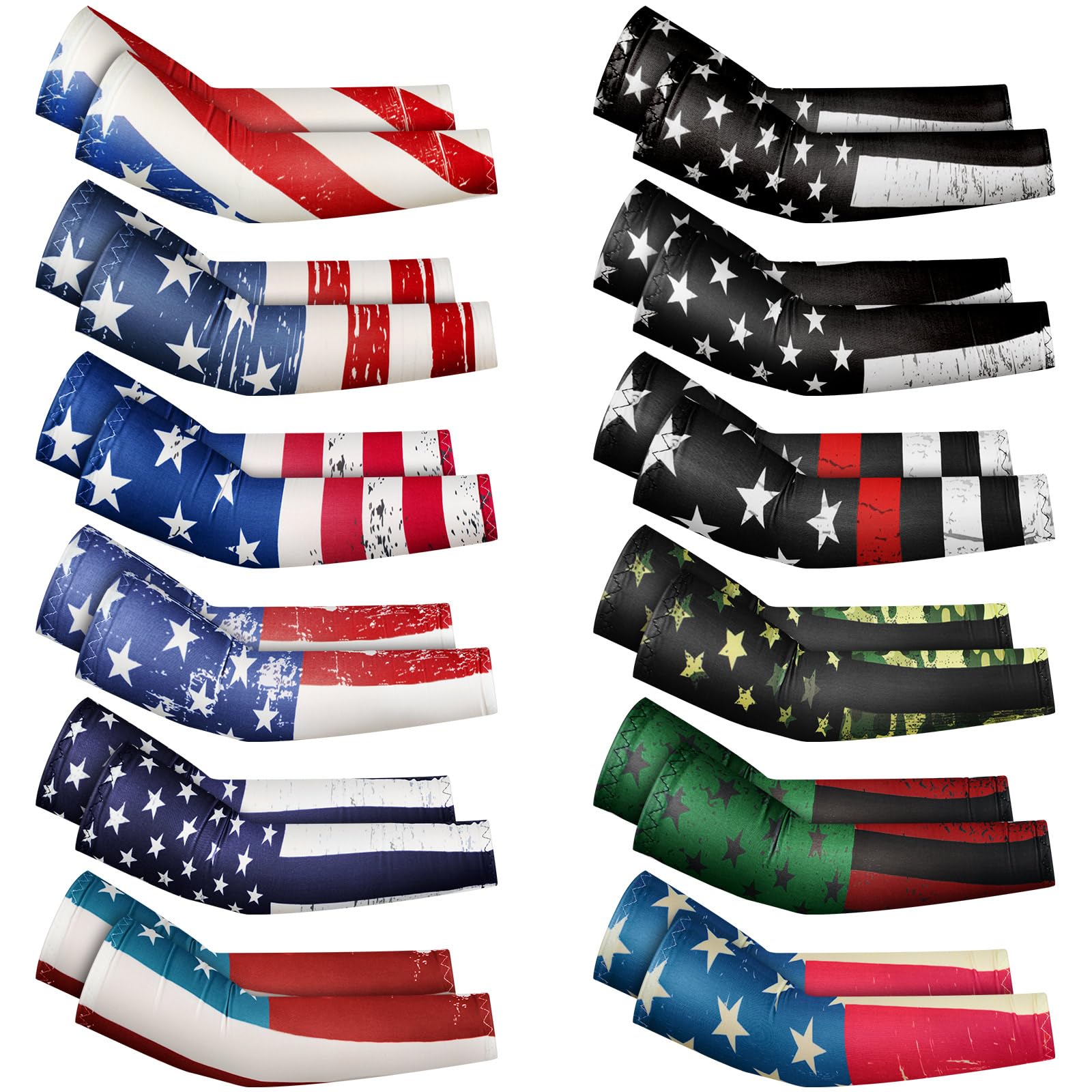 Photo 1 of (incomplete)(please see all images) Newcotte 12 Pairs Arm Sleeves for Kids Compression Football Baseball Youth 