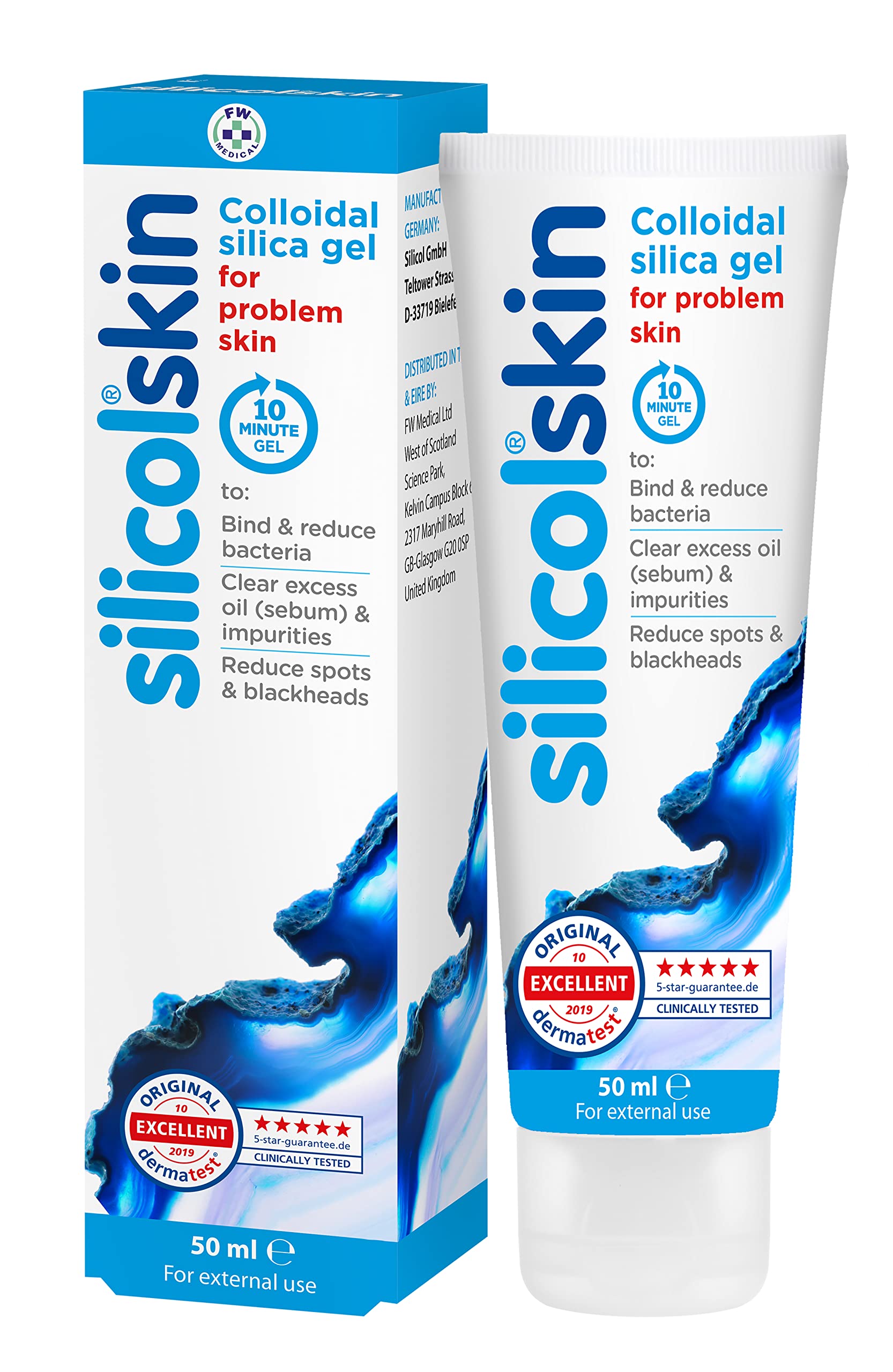 Silicolskin - For spots, blackheads, and oily skin - A clinically tested solution - 50ml