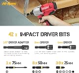 Hi-Spec 44pc Impact Drill Driver Bit Set 1/4 Hex S2 Tips & Nut Drivers view 6