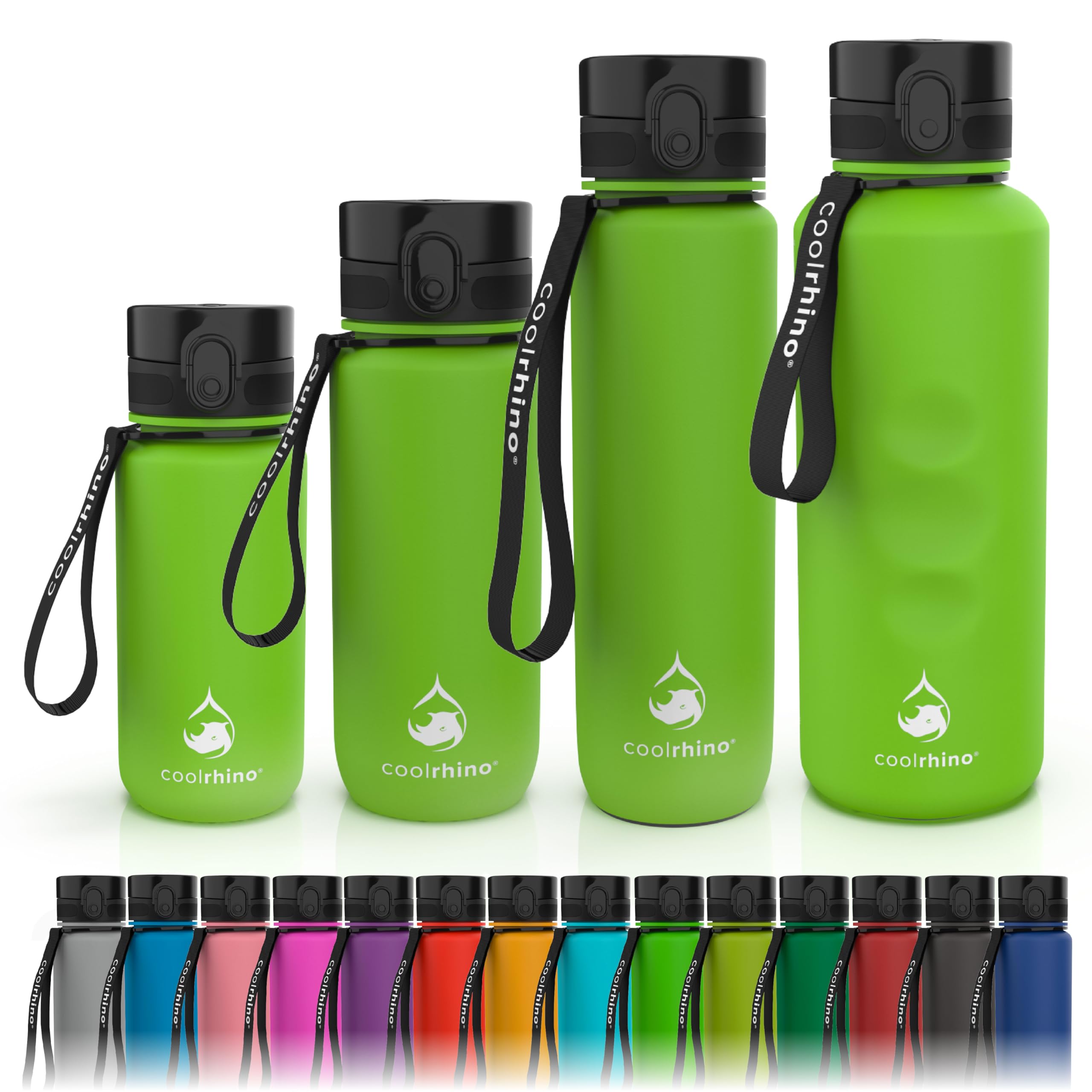 coolrhino Water Bottle - 650ml / 1L / 1.5 liter - Lifestyle Drinking Bottle BPA free - Leakproof Bottle for Sports, Gym, Fitness, Bike, Kids, School & Office - with filter (Yellow, 1500ml) โ image 1