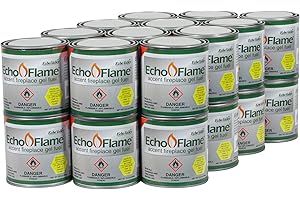 Echo Valley EchoFlame Gel-Fuel for Indoor/Outdoor Fireplaces (Pack of24)