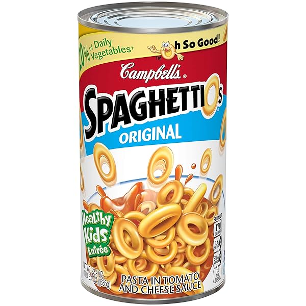 CAMPBELL’S SPAGHETTIOS CANNED PASTA, ORIGINAL, 22.4 OZ. CAN