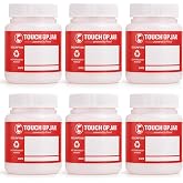 Preval Paint Sprayers Touch Up Jars (6-Pack) 0270 | Preval touch-up jars with caps &amp; labels, 2.94oz each | Store paints, stains, coatings, and other liquids