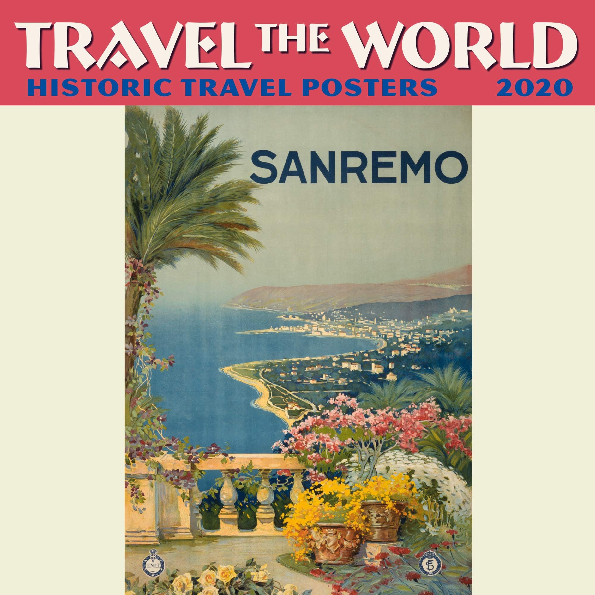 Travel The World Mini Wall Calendar 2020 Monthly January-December 7" x 7"