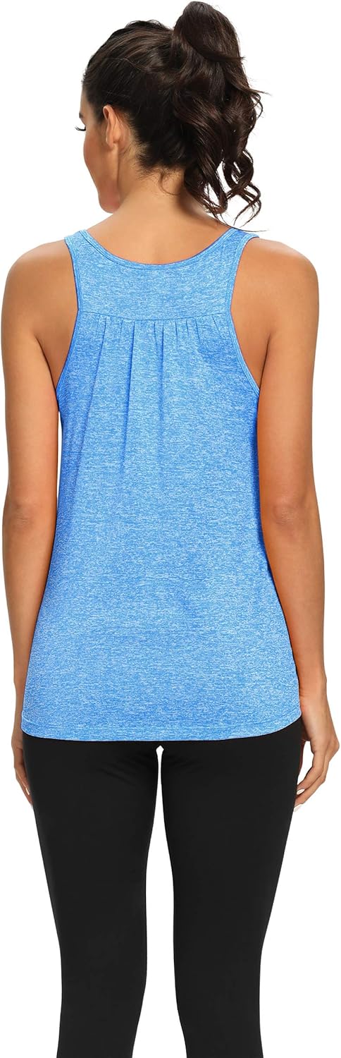 VIISHOW Yoga Tank Tops for Women Sleeveless Workout Tank Tops Back Tops Racerback Muscle Tank Tops: Clothing