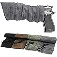 YuLohass 4Pcs Gun Socks - 16 Inch Silicone Treated Handgun Cases Sleeve, Dust-proof Anti-rust Moisture-proof Shotgun Sleeve with Drawstring for Hunting Tactical Accessories (4 Colors)