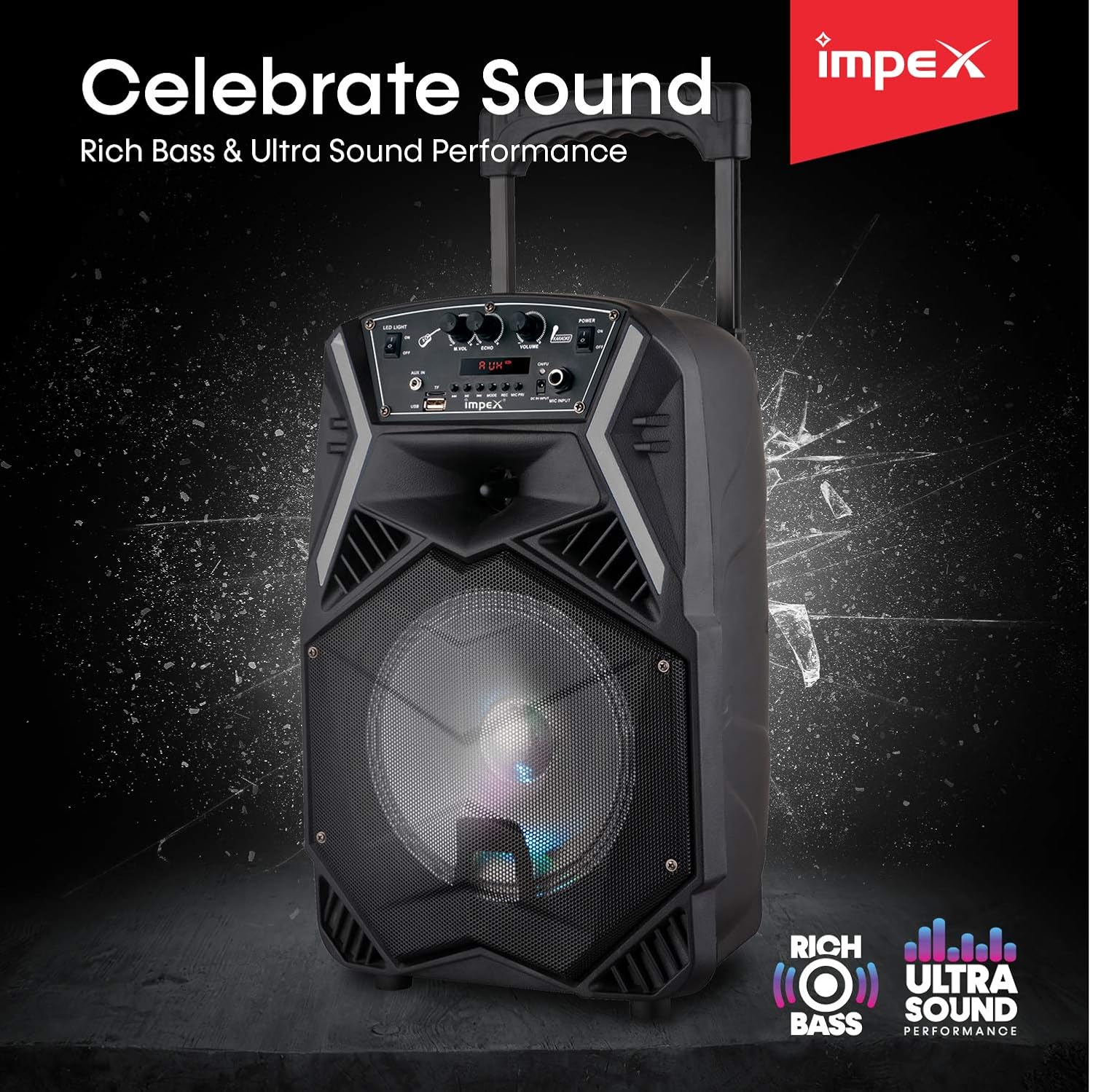impex trolley speaker ts25b price