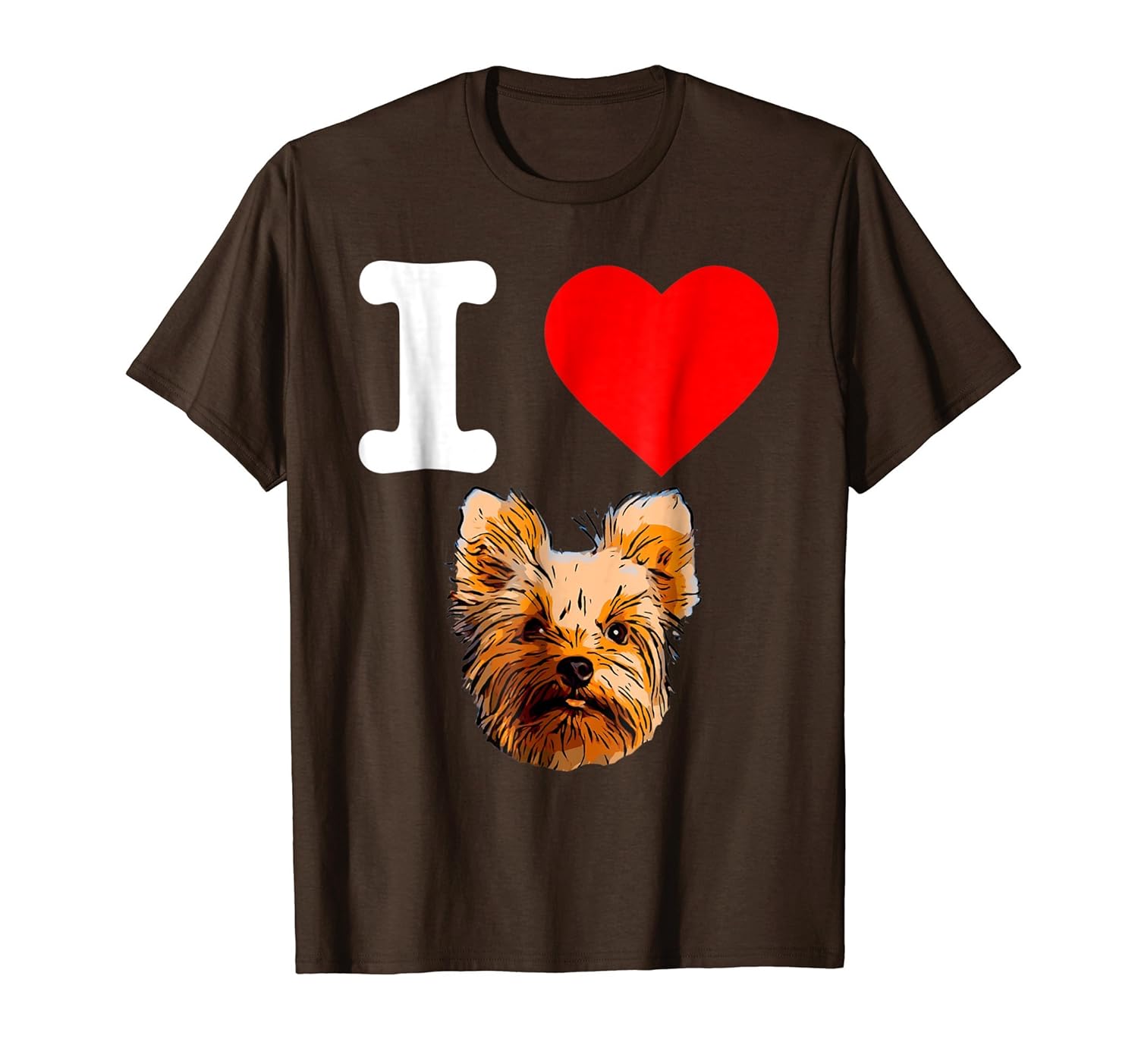 I Love My Yorkie Dog Yorkie Mom Yorkshire Terrier TShirt-anz