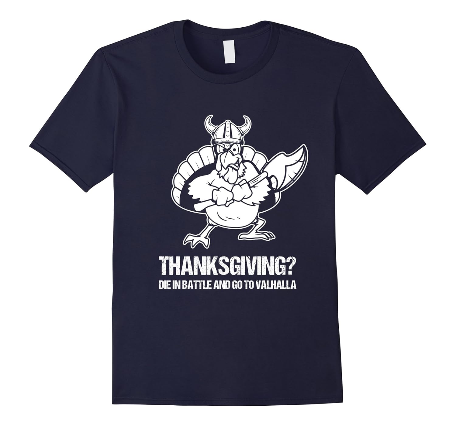 Funny Thanksgiving Day Viking Turkey Valhalla Shirt-ANZ