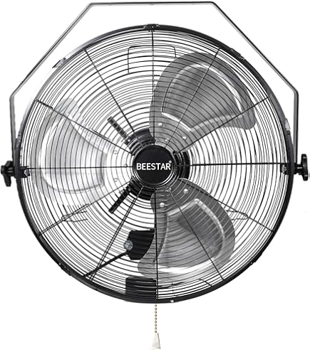 Amazon.com: BEESTAR 18 inch High Velocity Wall Mount Fan
