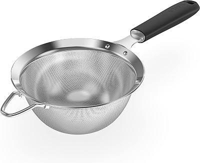 U-Taste 18/8 Stainless Steel Mesh Sieve 14 cm Fine Strainer 30 Mesh