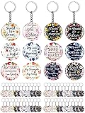 Janmercy 120 Pcs Acrylic Christian Keychain Floral