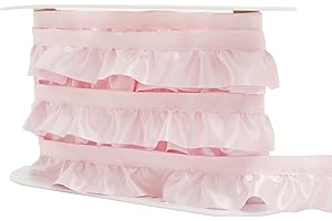 Wrights Products Ruffled Quilt Binding, 1-7/8-Inch by 8-Yard, Soft Pink