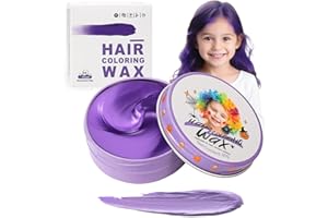 Purple Temporary Hair Color Wax for Kids, Washable Style Hair Dye for Teens, Colored Hair Styling Mud for Girls Boys, DIY Ins