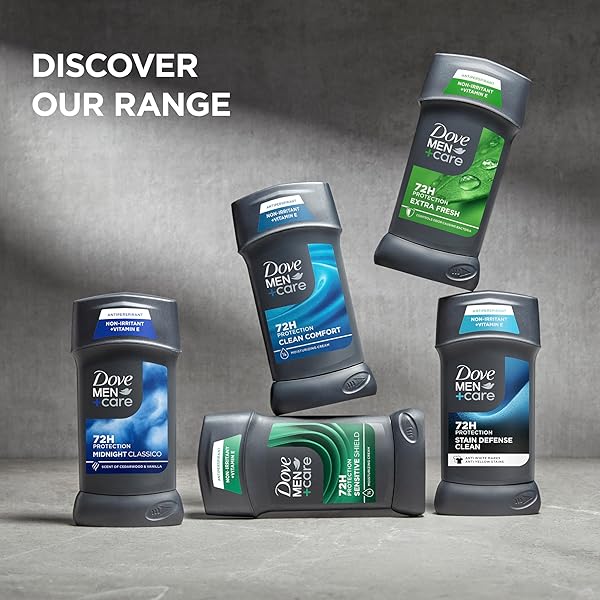 DOVE MEN+CARE ANTIPERSPIRANT DEODORANT STICK CLEAN COMFORT 2.7 OZ