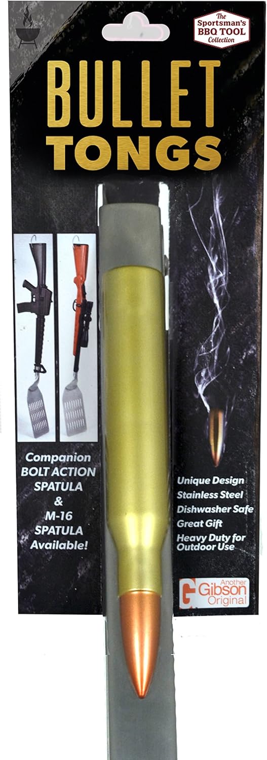 Gibson Bullet Stainless Steel Kitchen & BBQ Tongs - 18.0" (One Pack) : Garden & Outdoor