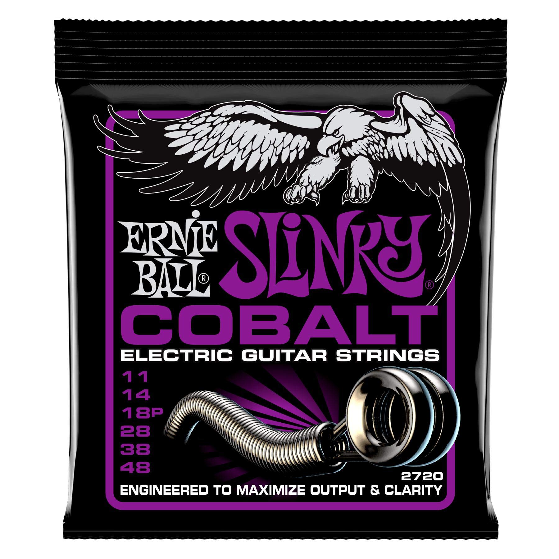 Ernie Ball Power Slinky Cobalt Electric Guitar Strings - 11-48 Gauge